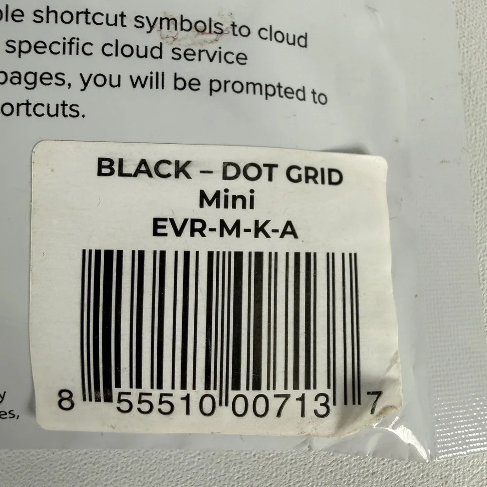 Rocketbook Mini Reusable Smart Notebook 3.5x5.5 EVR-M-K-A  BLK- Dot Grid NOB